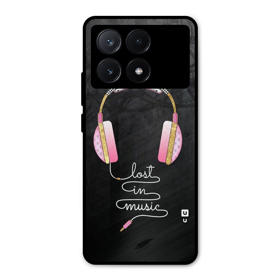 Music Lost Metal Back Case for Poco X6 Pro
