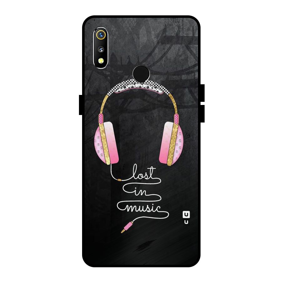 Music Lost Metal Back Case for Realme 3i