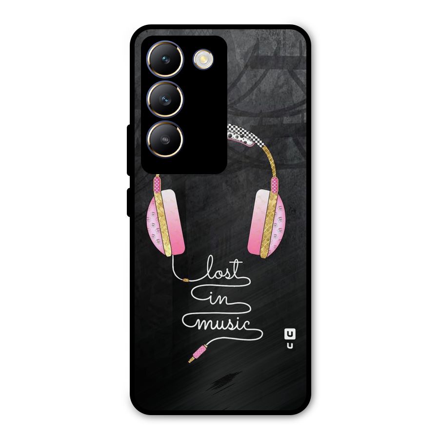 Music Lost Metal Back Case for Vivo T3 5G
