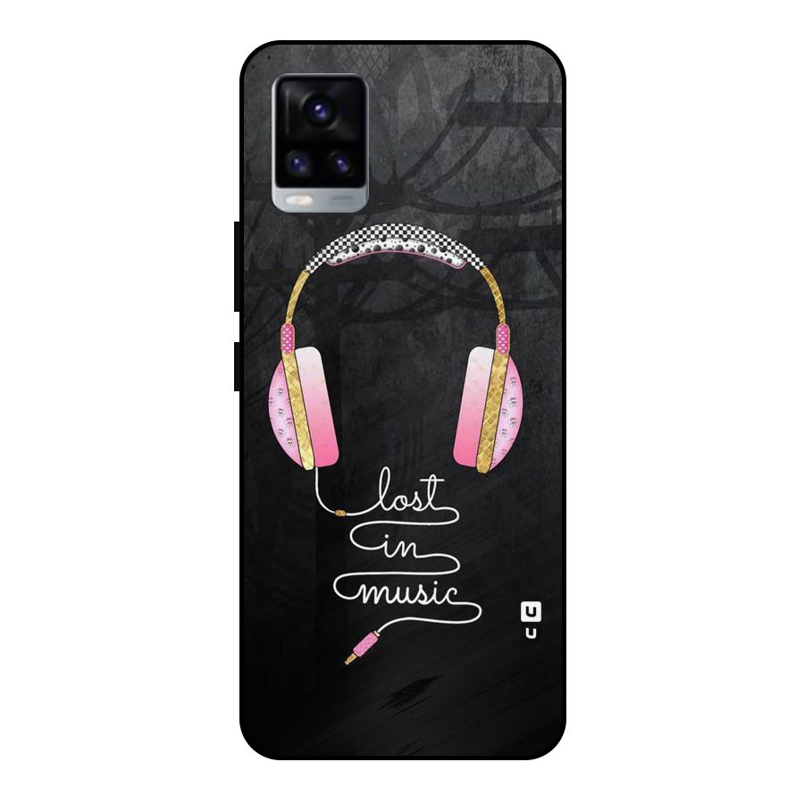 Music Lost Metal Back Case for Vivo V20 2021
