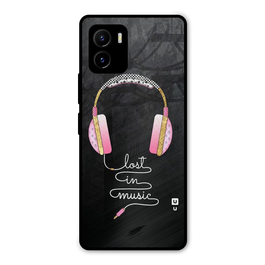 Music Lost Metal Back Case for Vivo Y15s