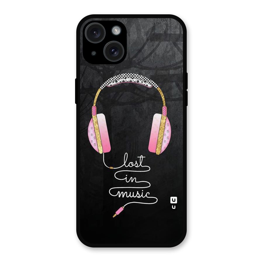 Music Lost Metal Back Case for iPhone 15 Plus