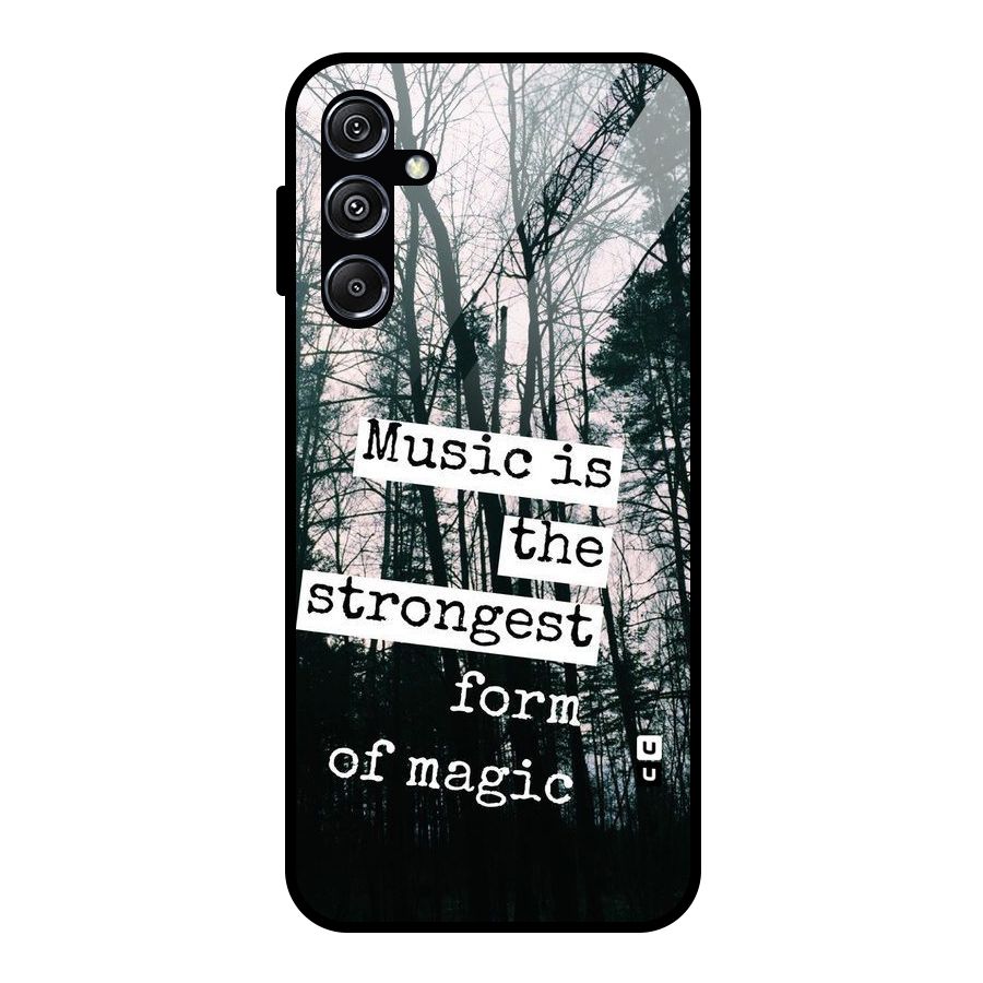 Music Magic Glass Back Case for Galaxy M34 5G