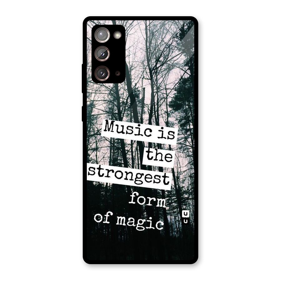 Music Magic Glass Back Case for Galaxy Note 20
