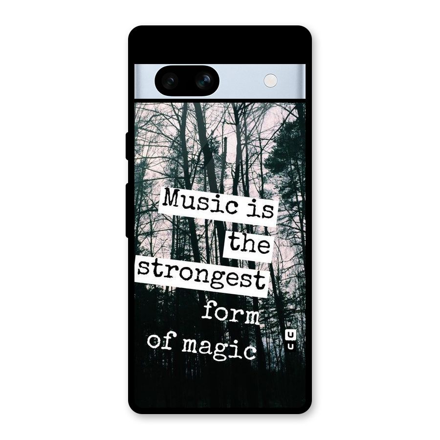 Music Magic Glass Back Case for Google Pixel 7a