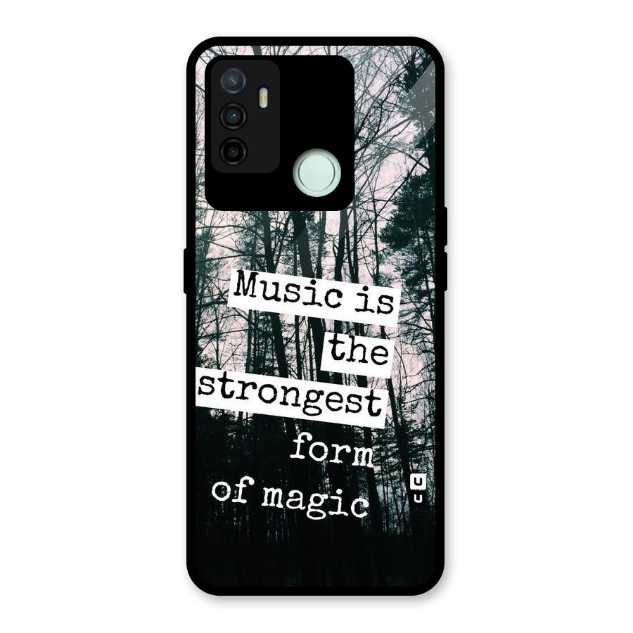Music Magic Glass Back Case for Oppo A53