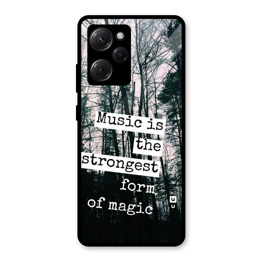 Music Magic Glass Back Case for Poco X5 Pro