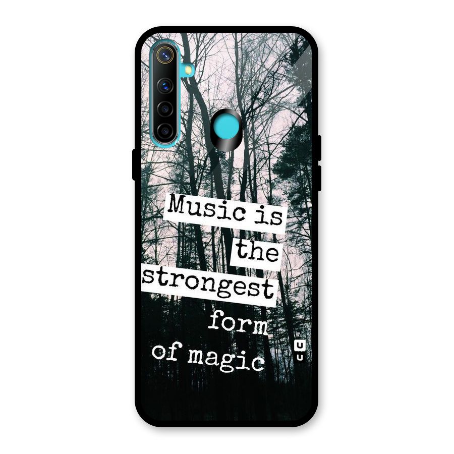 Music Magic Glass Back Case for Realme 5i