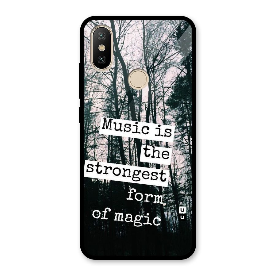 Music Magic Glass Back Case for Redmi A2