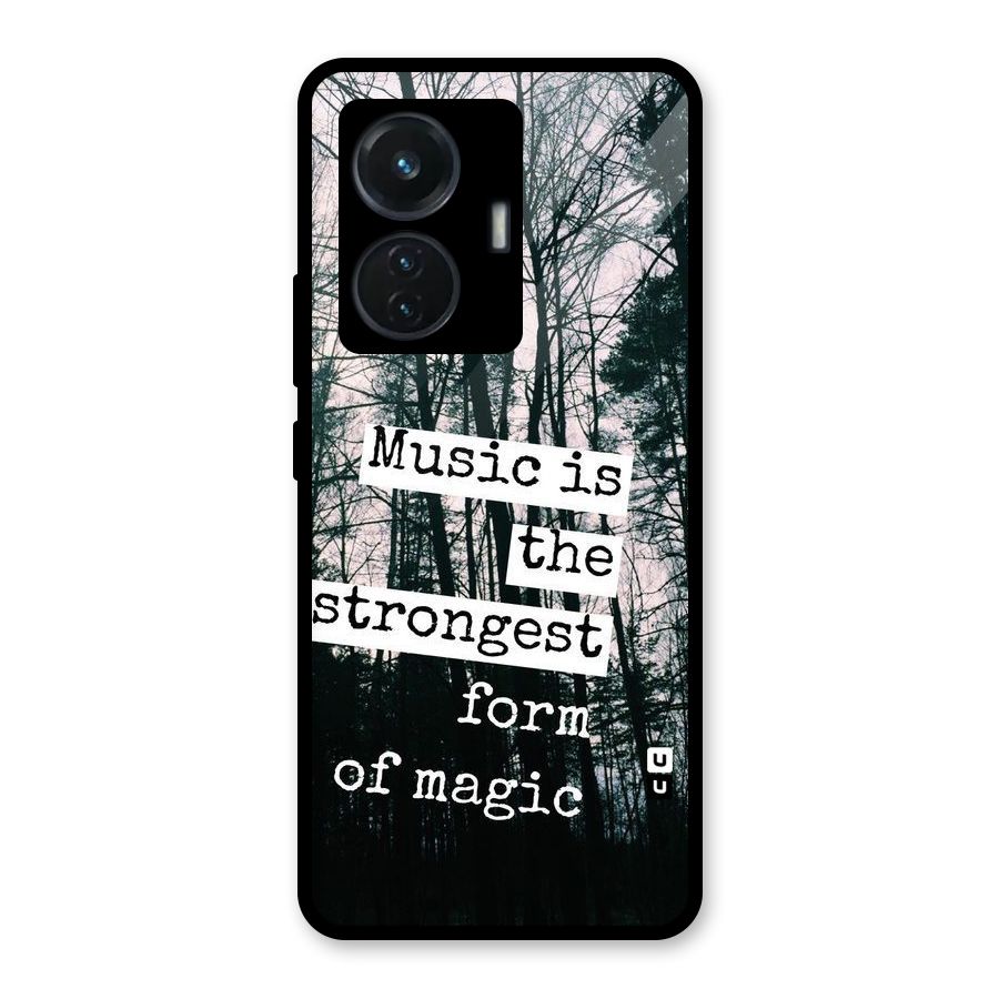 Music Magic Glass Back Case for Vivo T1 44W