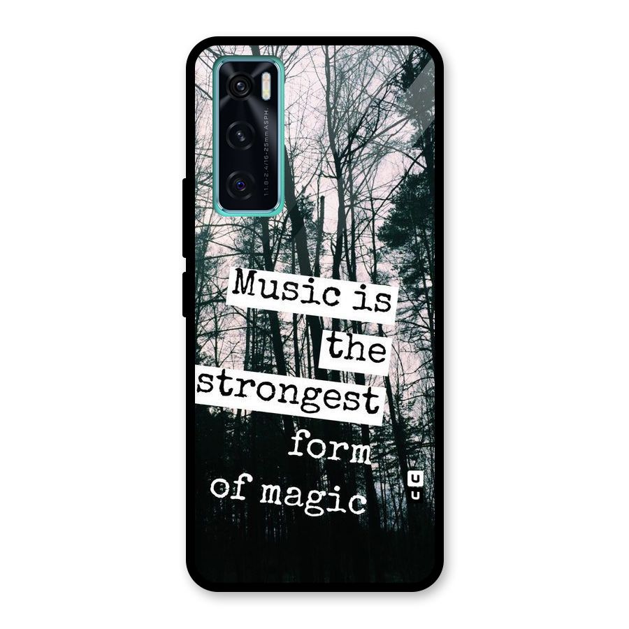 Music Magic Glass Back Case for Vivo V20 SE