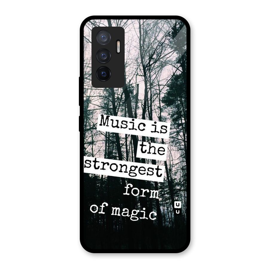 Music Magic Glass Back Case for Vivo V23e