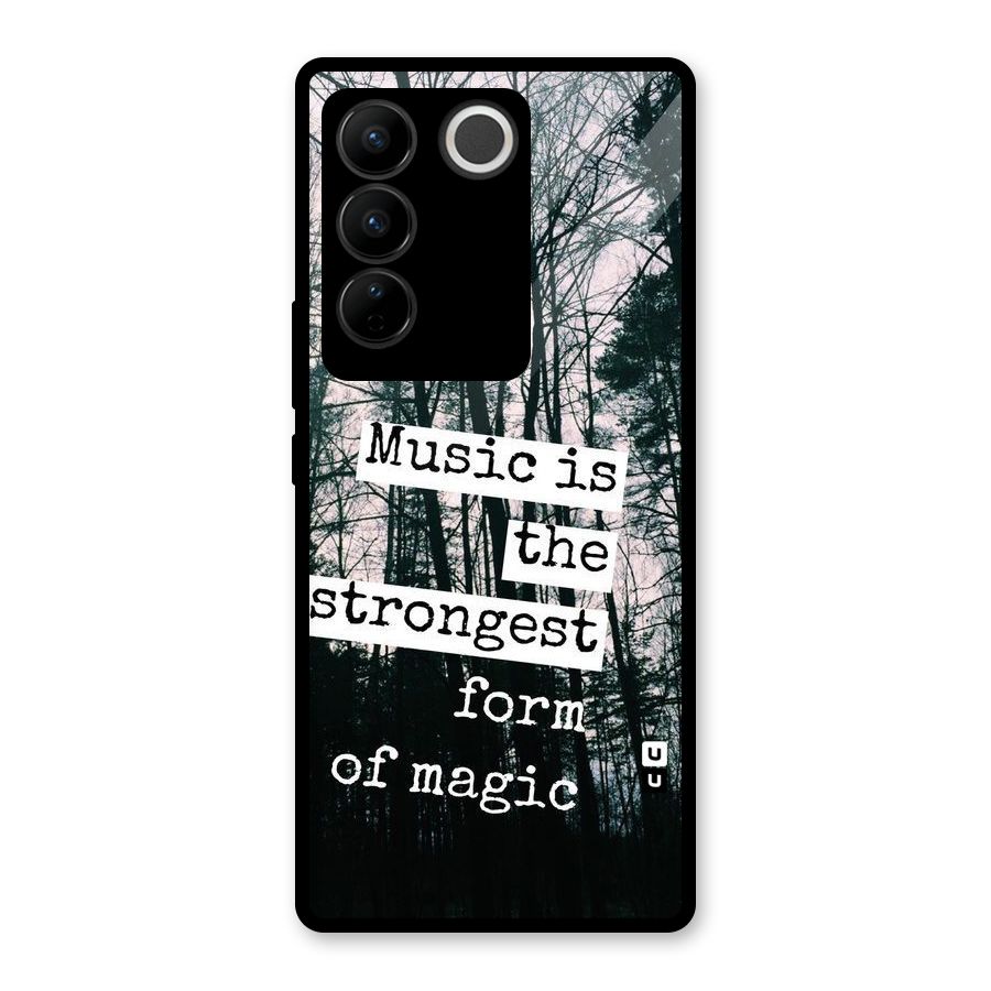 Music Magic Glass Back Case for Vivo V27