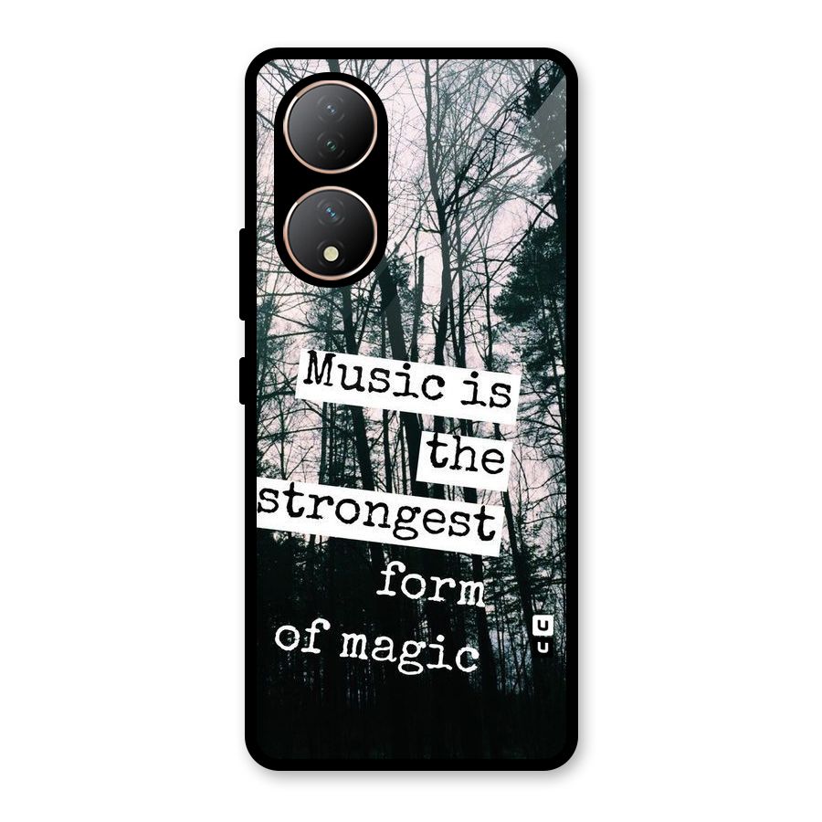 Music Magic Glass Back Case for Vivo Y100