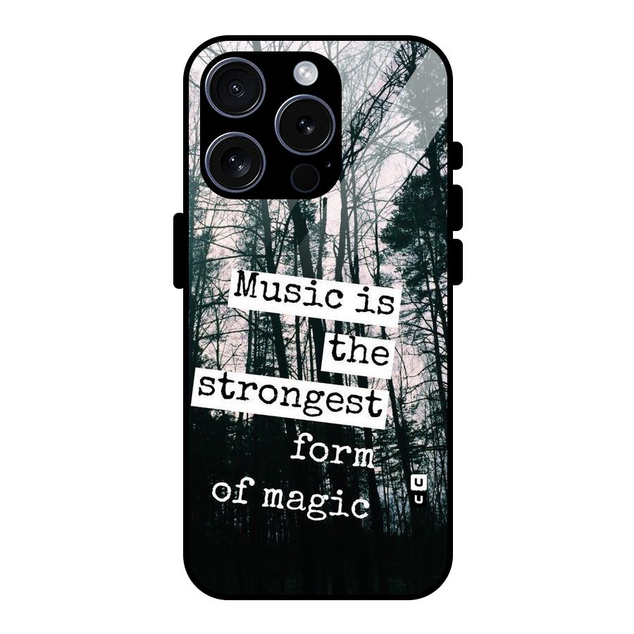 Music Magic Glass Back Case for iPhone 15 Pro