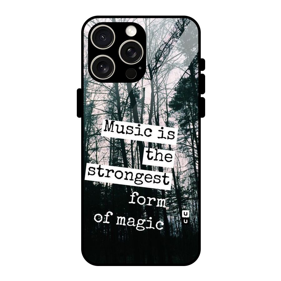 Music Magic Glass Back Case for iPhone 15 Pro Max