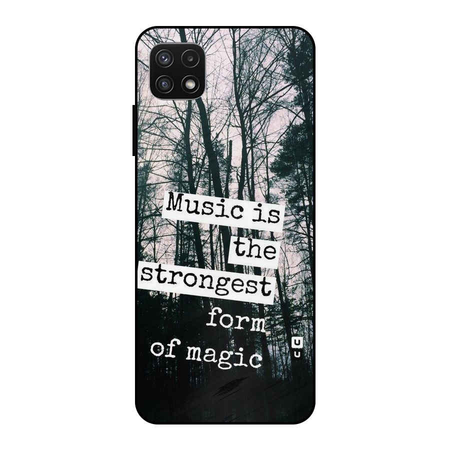 Music Magic Metal Back Case for Galaxy A22 5G