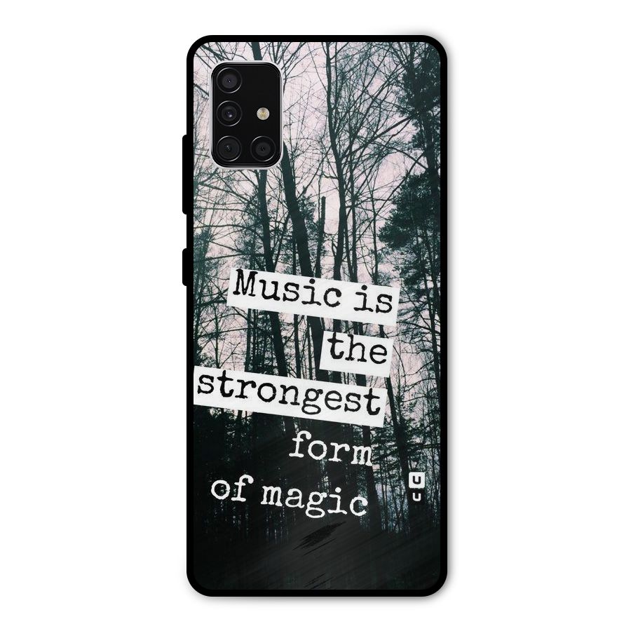 Music Magic Metal Back Case for Galaxy A51