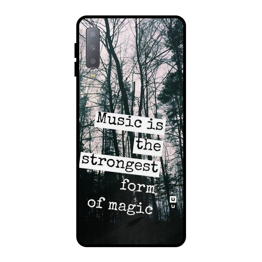 Music Magic Metal Back Case for Galaxy A7 (2018)