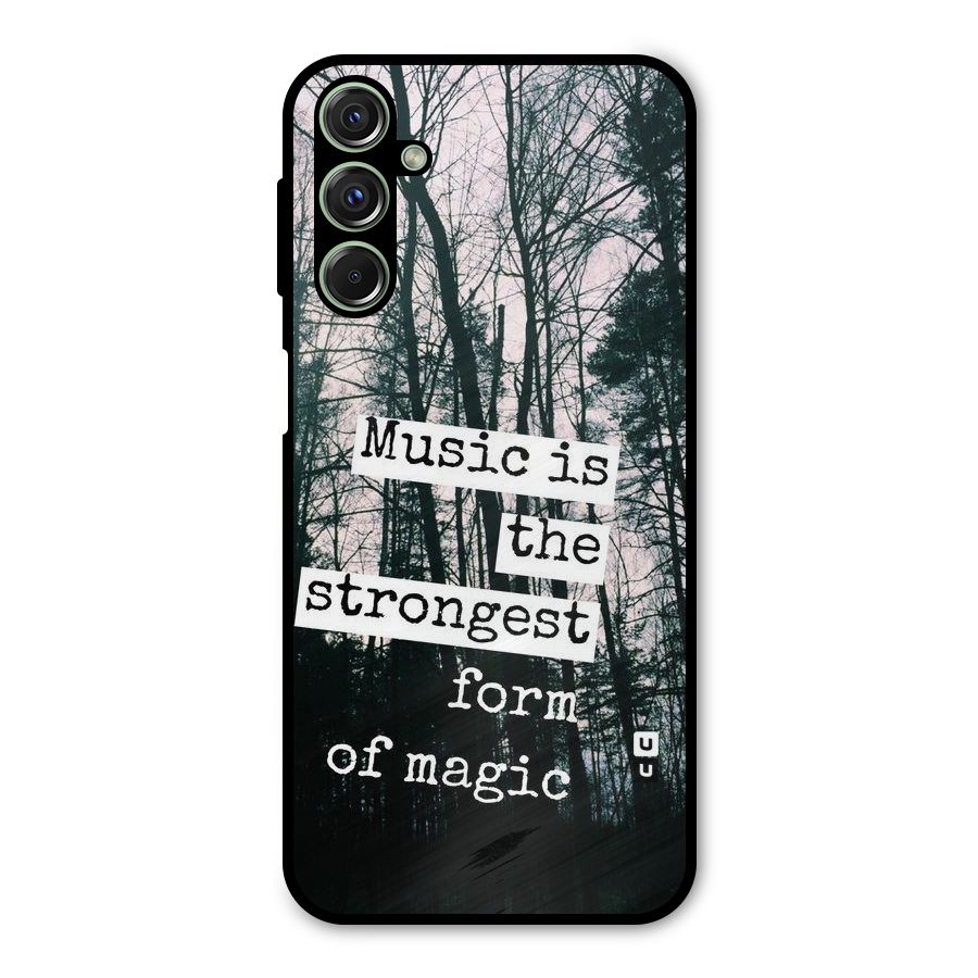 Music Magic Metal Back Case for Galaxy M34