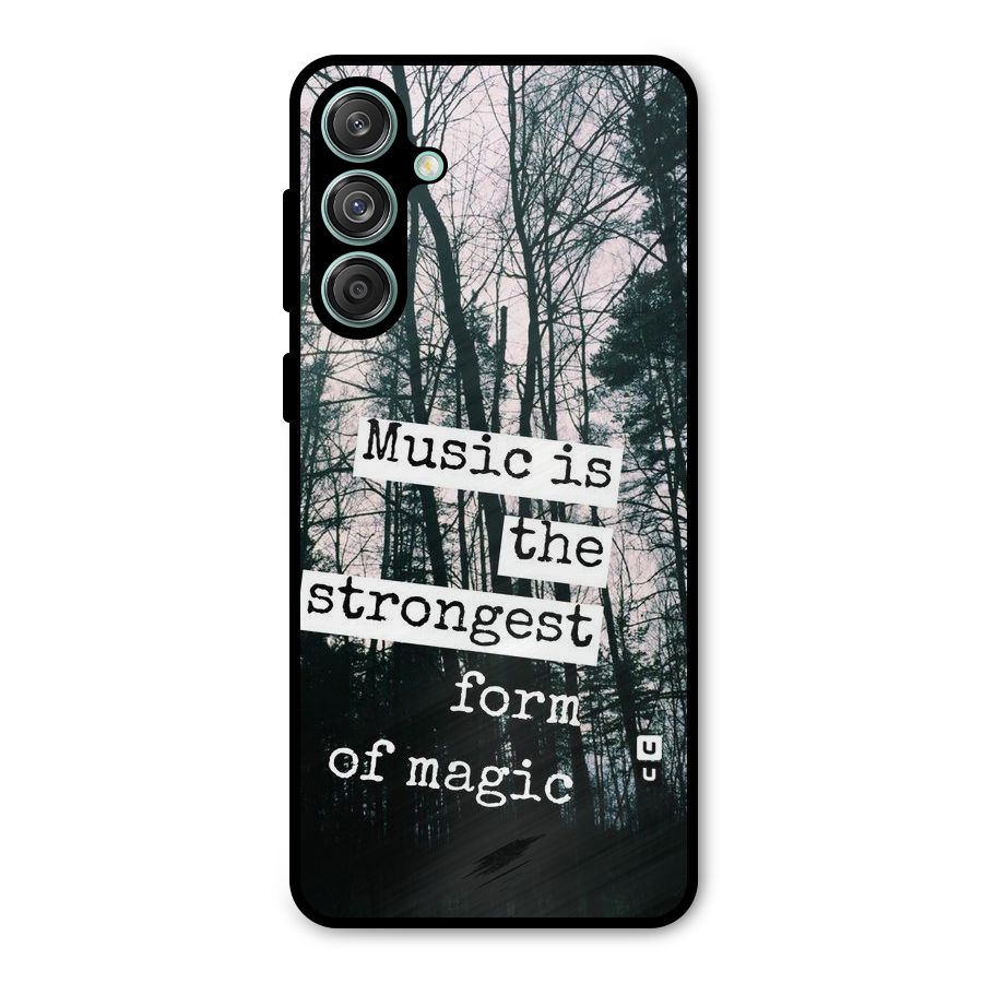 Music Magic Metal Back Case for Galaxy M55 5G