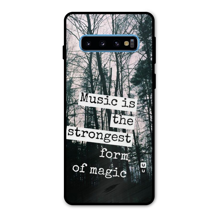 Music Magic Metal Back Case for Galaxy S10