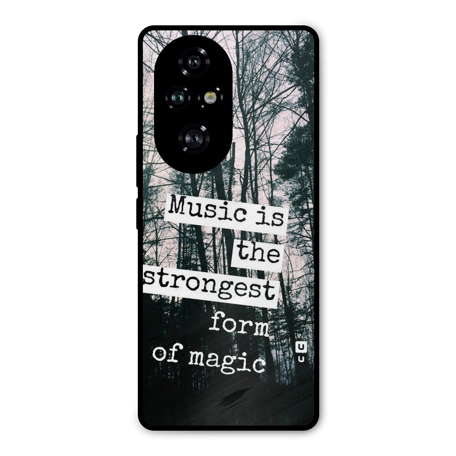 Music Magic Metal Back Case for Honor 200 Pro