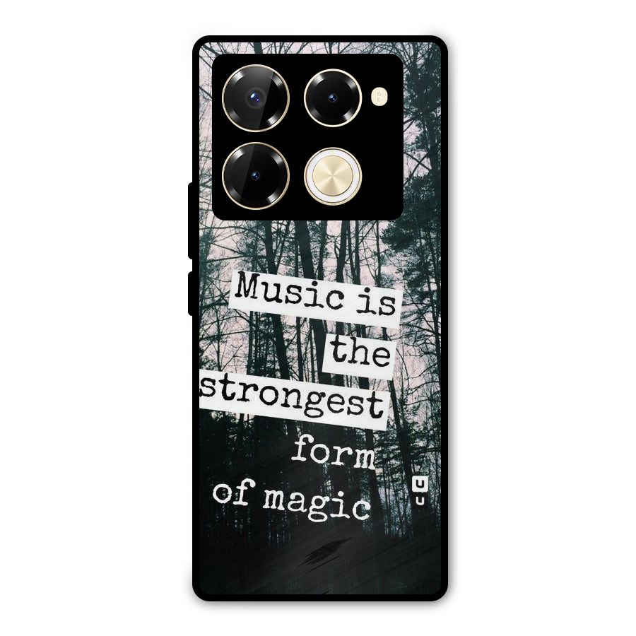 Music Magic Metal Back Case for Infinix Note 40 Pro Plus