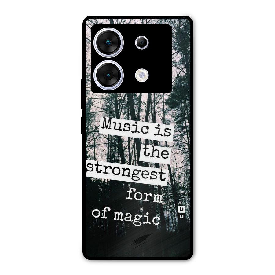 Music Magic Metal Back Case for Infinix Zero 30 5G