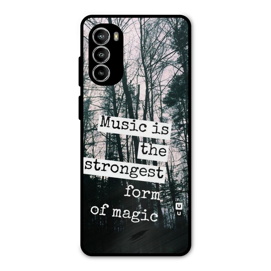 Music Magic Metal Back Case for Moto G52