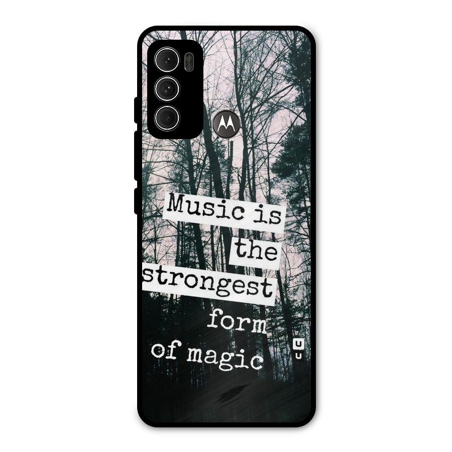 Music Magic Metal Back Case for Moto G60