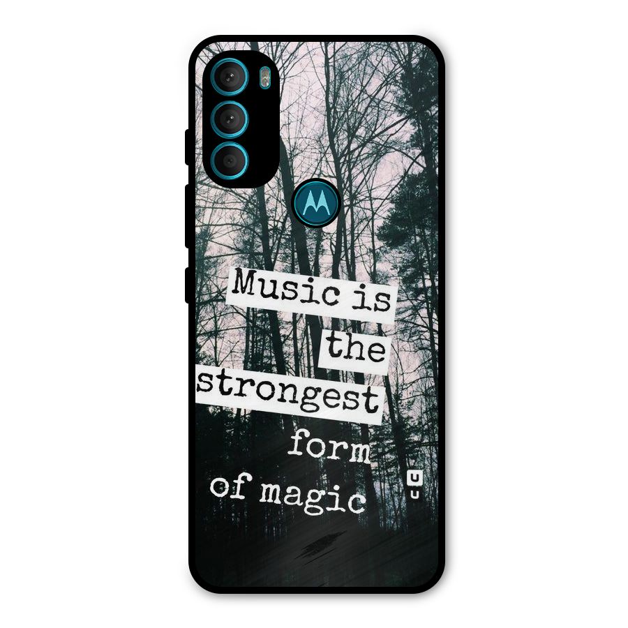 Music Magic Metal Back Case for Moto G71 5G