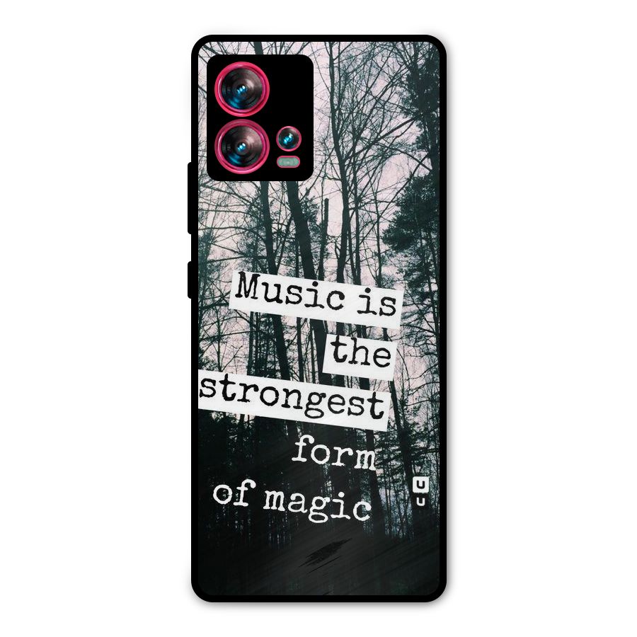 Music Magic Metal Back Case for Motorola Edge 30 Fusion