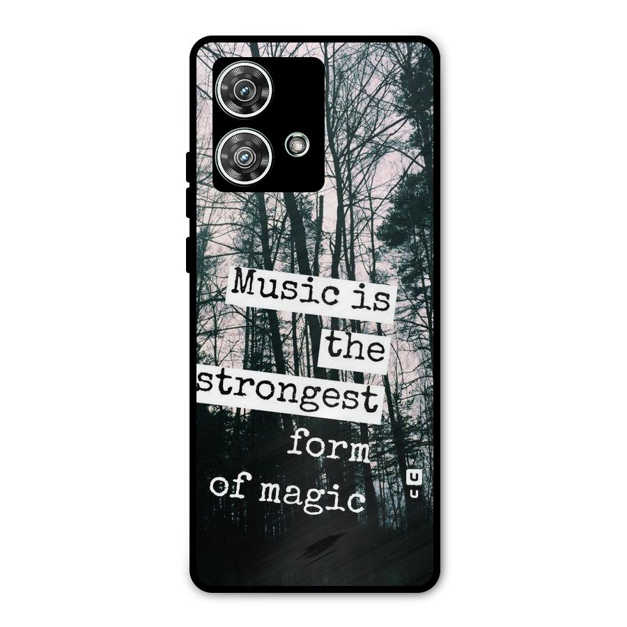 Music Magic Metal Back Case for Motorola Edge 40 Neo