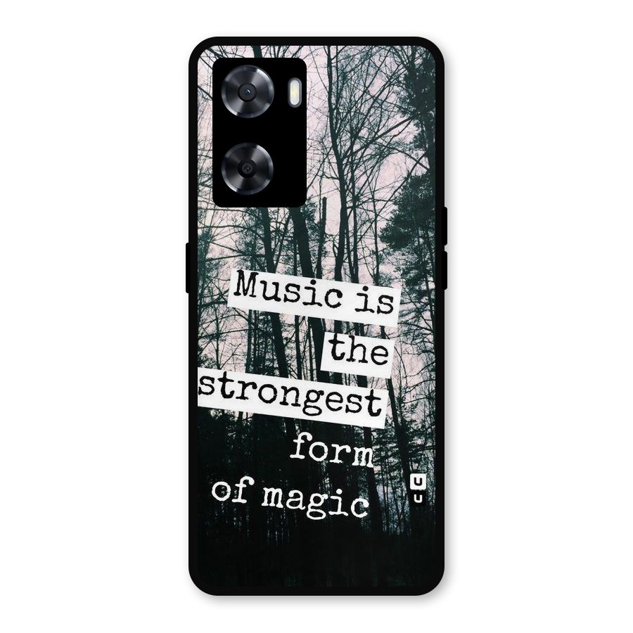 Music Magic Metal Back Case for Oppo A57 2022