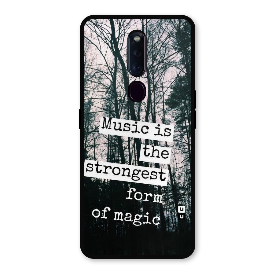 Music Magic Metal Back Case for Oppo F11 Pro