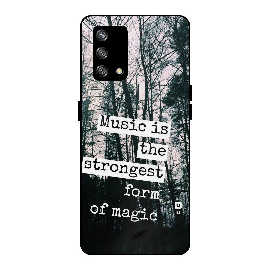 Music Magic Metal Back Case for Oppo F19