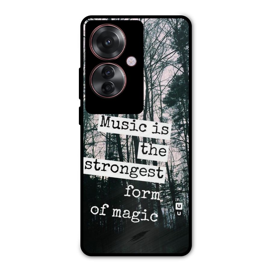 Music Magic Metal Back Case for Oppo F25 Pro