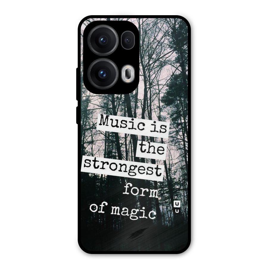 Music Magic Metal Back Case for Oppo Reno13 Pro