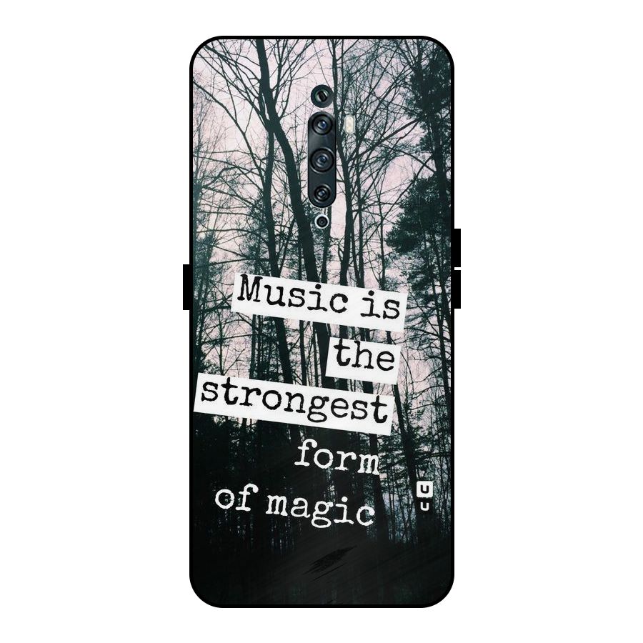 Music Magic Metal Back Case for Oppo Reno2 F