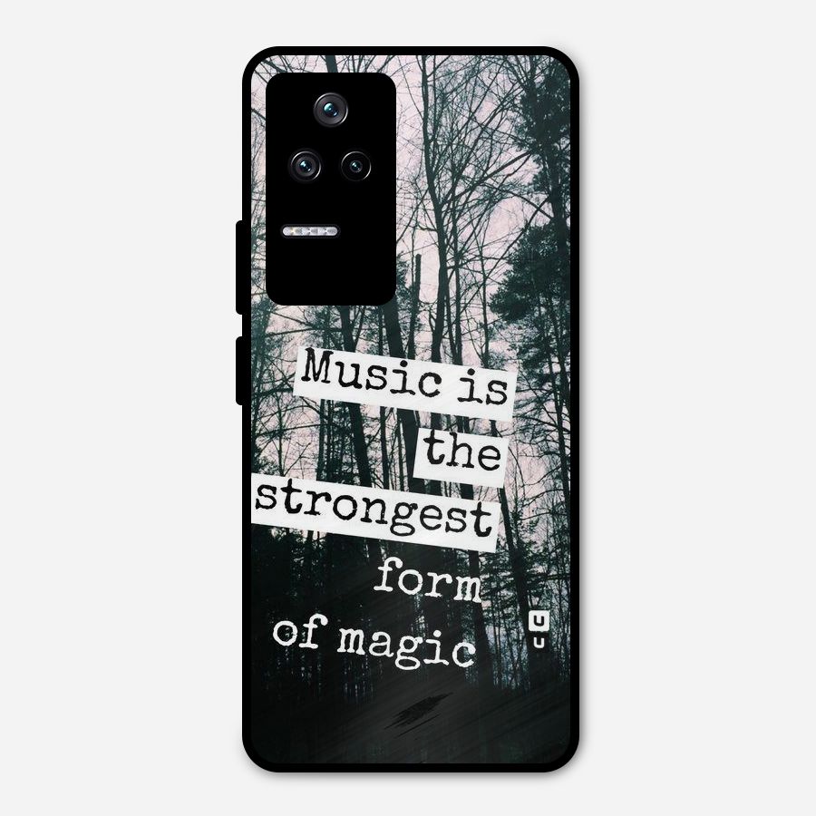 Music Magic Metal Back Case for Poco F4 5G