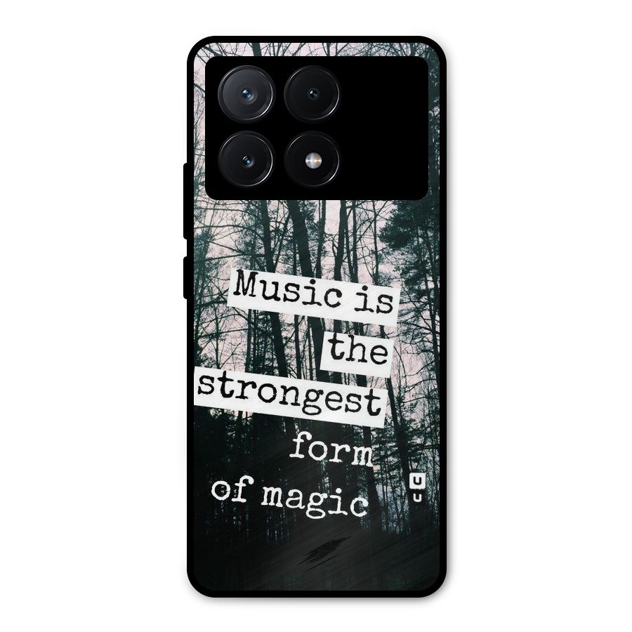 Music Magic Metal Back Case for Poco X6 Pro