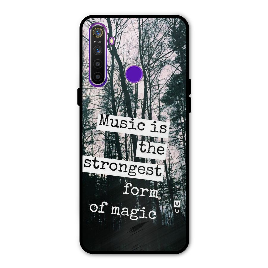 Music Magic Metal Back Case for Realme 5