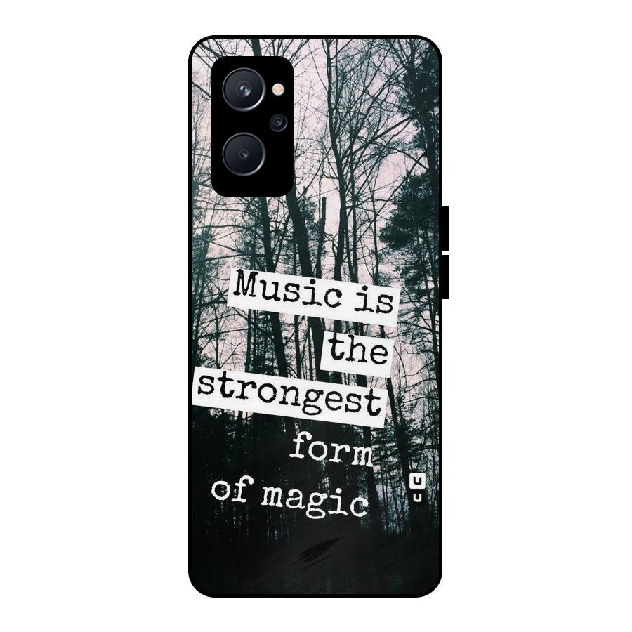 Music Magic Metal Back Case for Realme 9i 5G