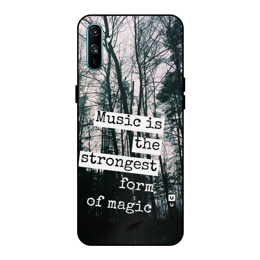 Music Magic Metal Back Case for Realme C3