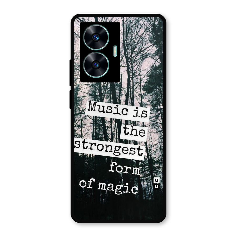 Music Magic Metal Back Case for Realme C55