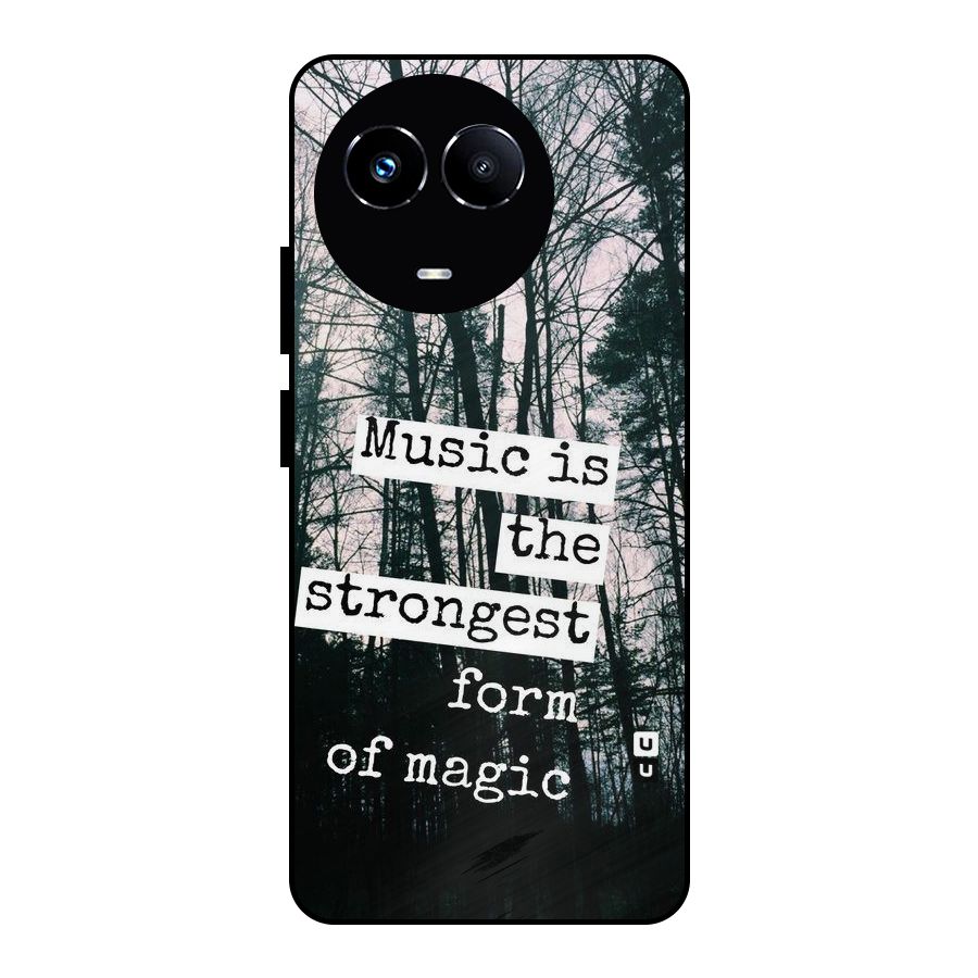 Music Magic Metal Back Case for Realme Narzo 60X