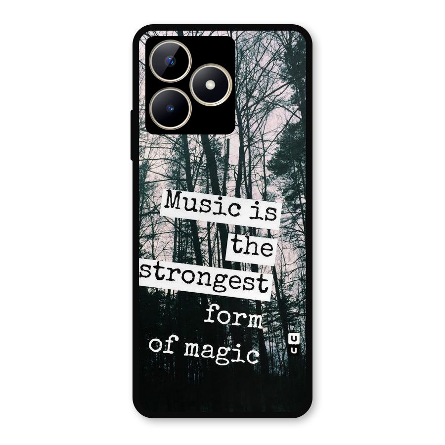 Music Magic Metal Back Case for Realme Narzo N53