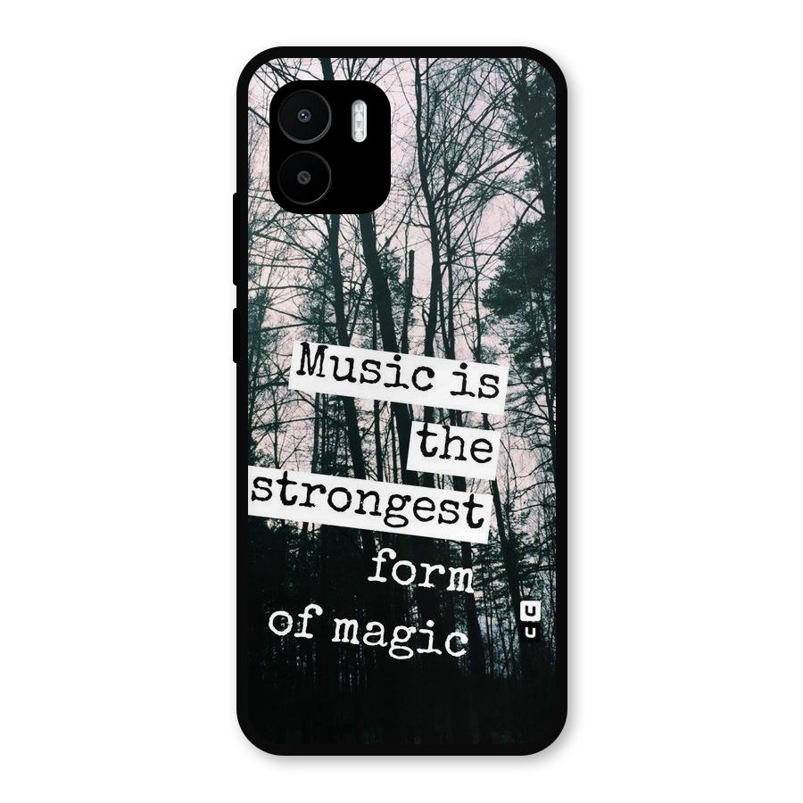 Music Magic Metal Back Case for Redmi A2