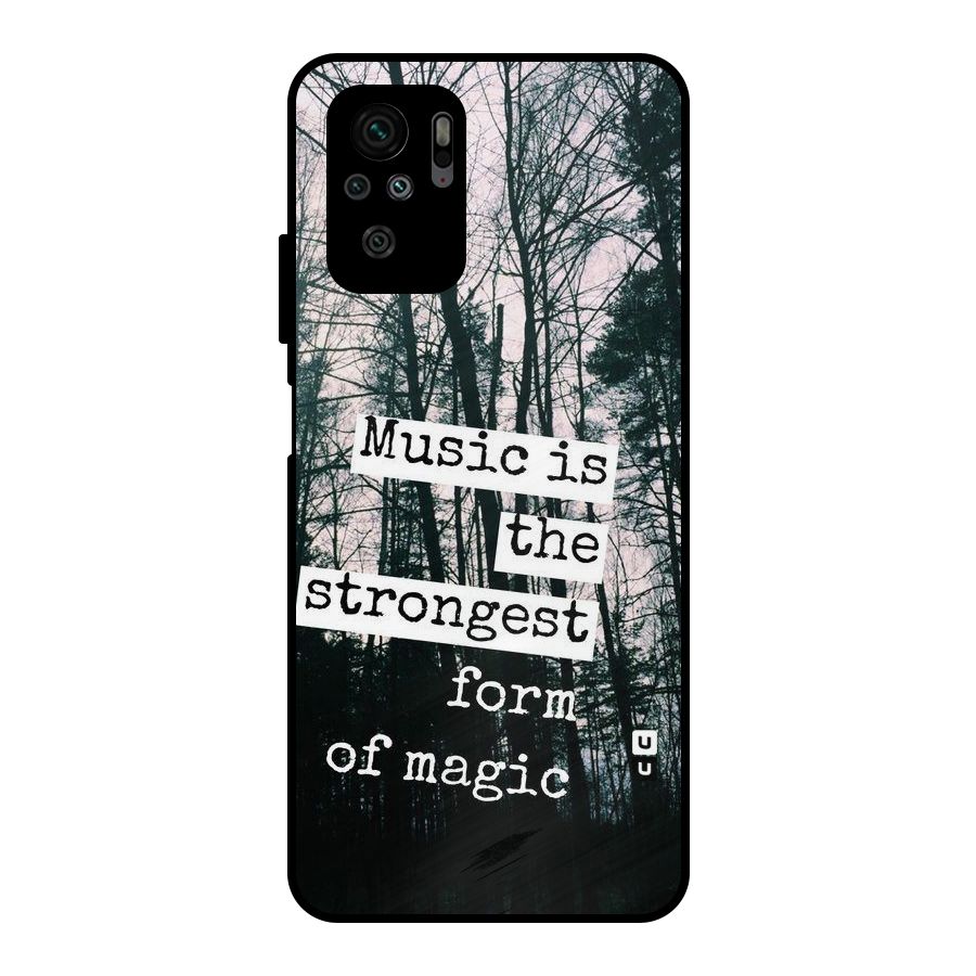Music Magic Metal Back Case for Redmi Note 10S